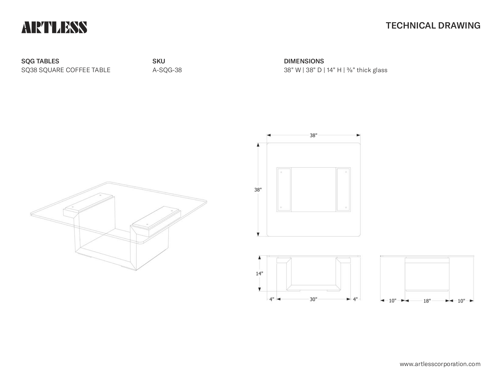 ARTLESS LYS1019 Dimentions - ManualMachine.com