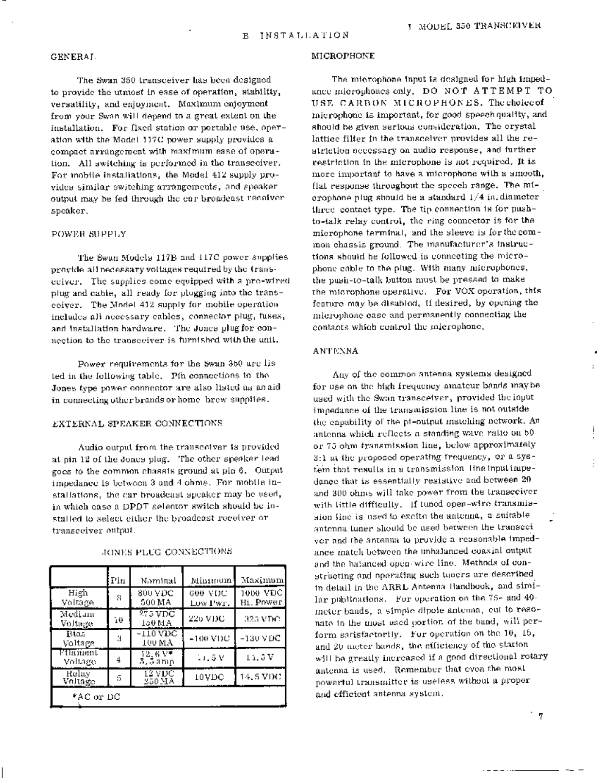 Swan 350 User Manual (PAGE 06)