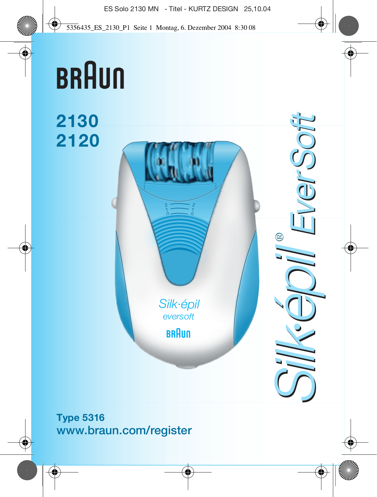 Braun 2130 User Manual