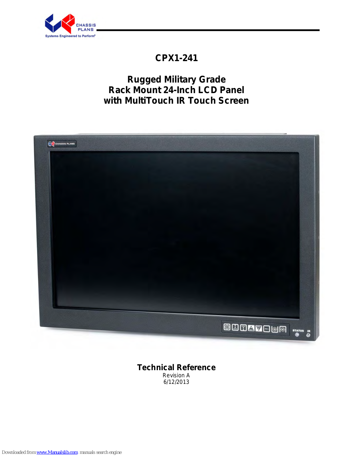 Chassis Plans CPX1-241 Technical Reference Manual - ManualMachine.com