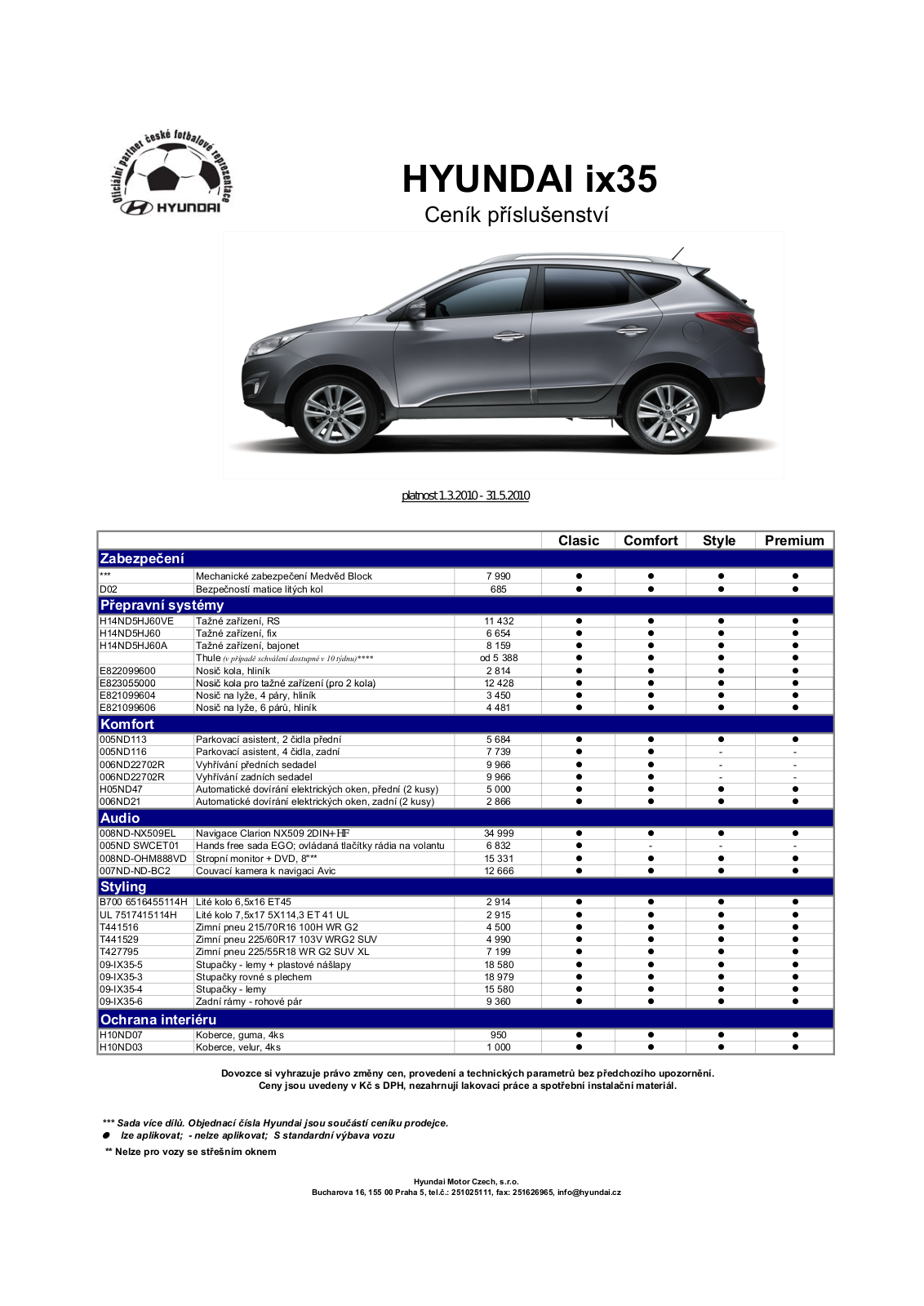 Hyundai IX35 (2010) BROCHURE