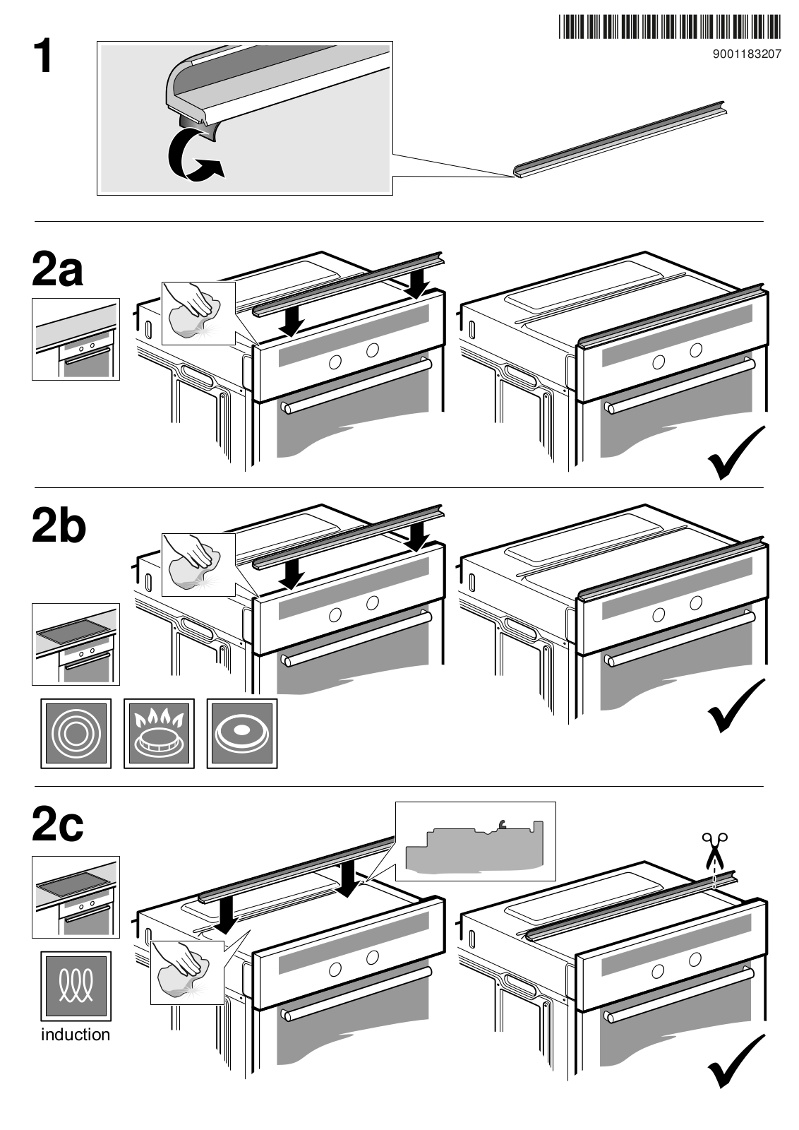 Constructa CX3HS601 Assembly instructions