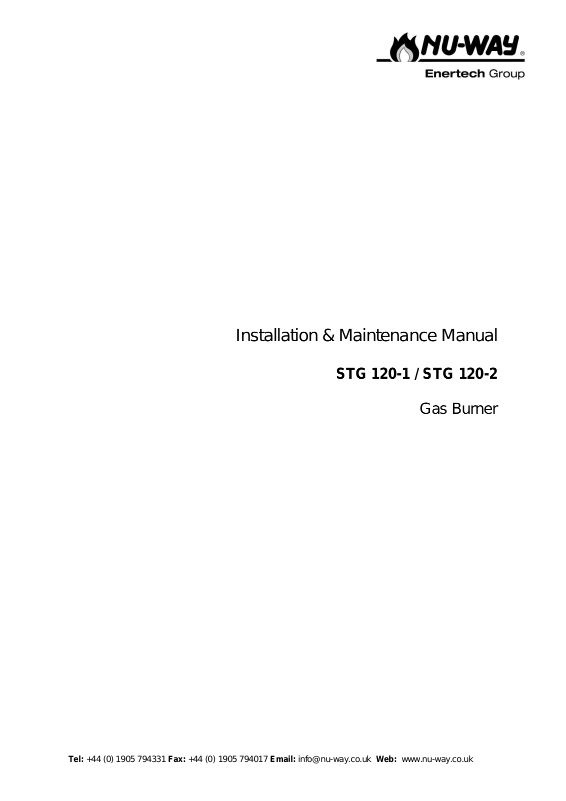 nuway STG 120-1 User guide - ManualMachine.com