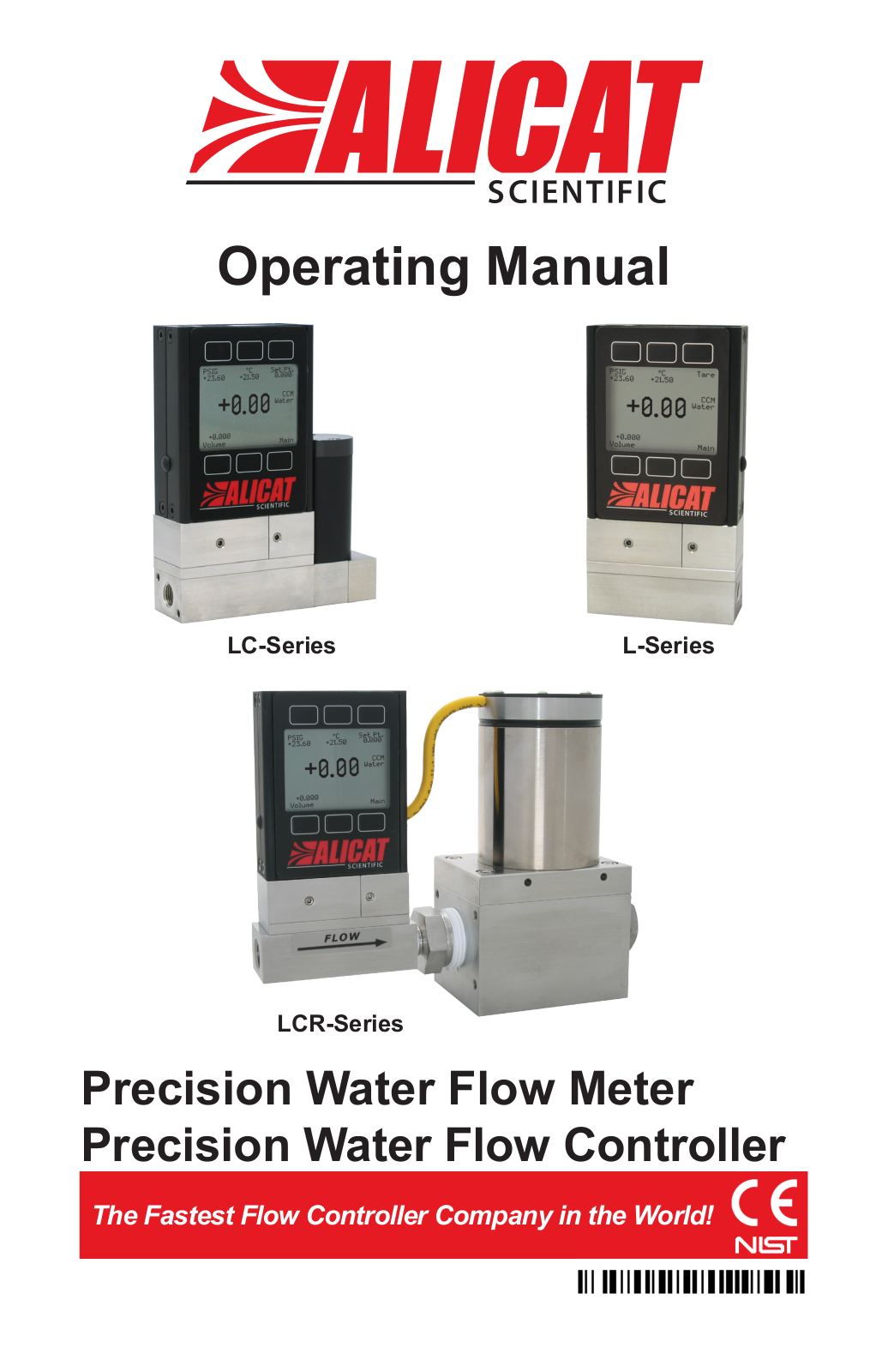 Alicat Scientific LC, L,LC,LCR, LCR Operating Manual