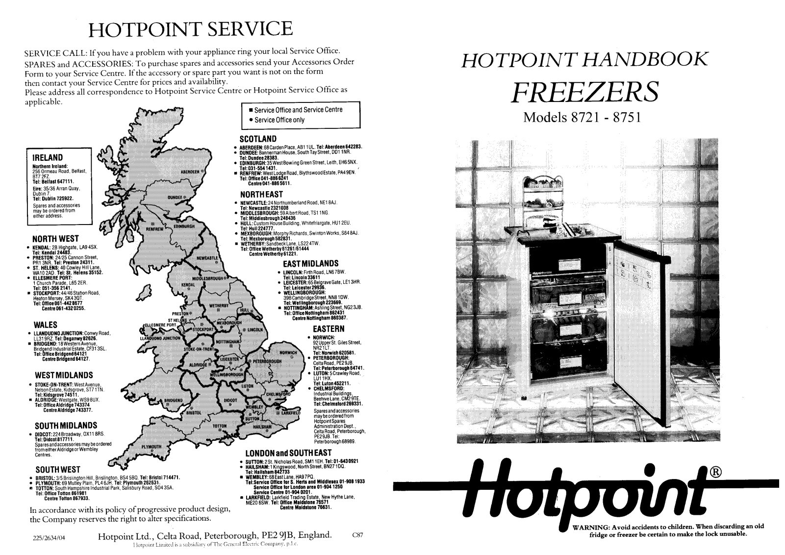 Hotpoint 8751, 8748, 8750, 8749, 8746 User Manual