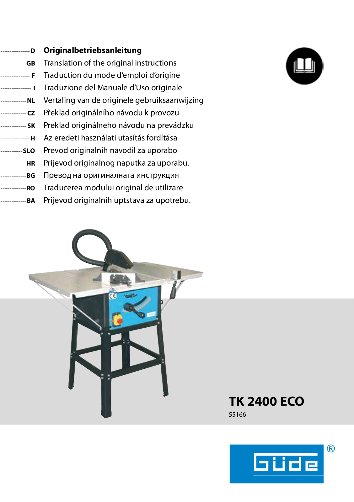 GÜDE TK 2400 ECO operation manual