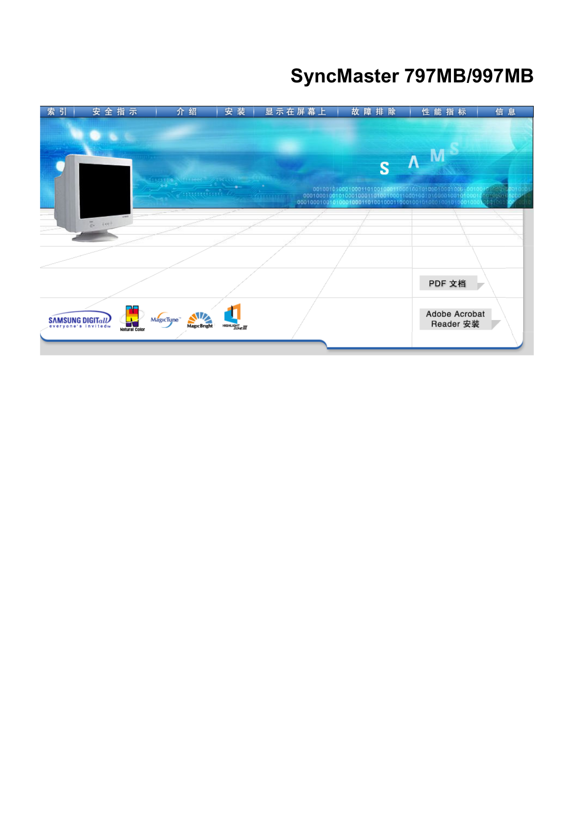 Samsung SYNCMASTER 997MB, SYNCMASTER 797MB User Manual