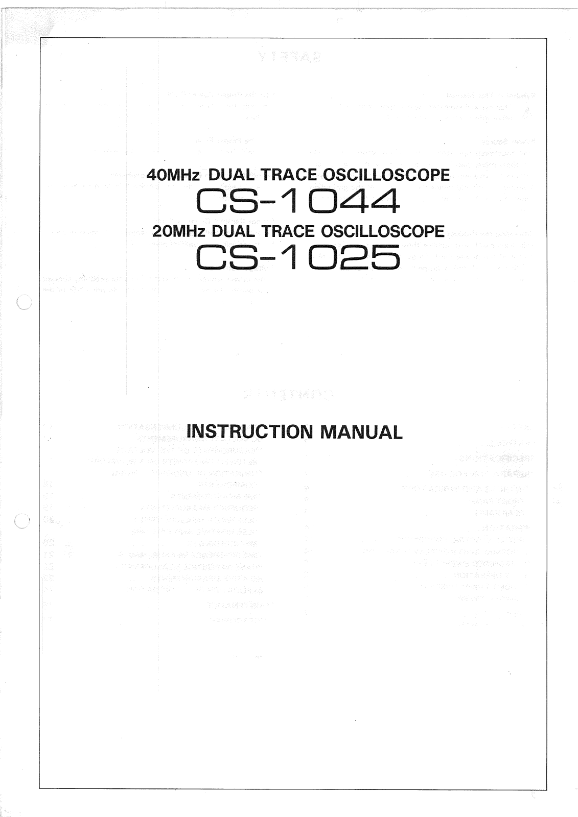Kenwood CS-1025, CS-1044 User manual - ManualMachine.com