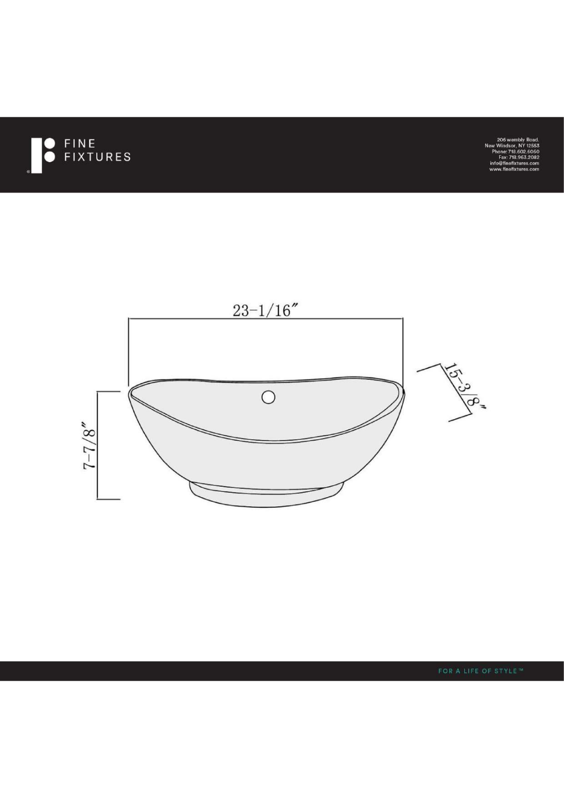 Fine Fixtures FINF1079 Specifications - ManualMachine.com