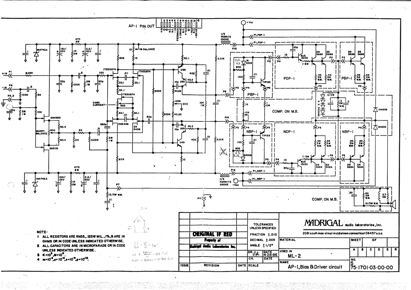 Mark Levinson ML-2 Service manual