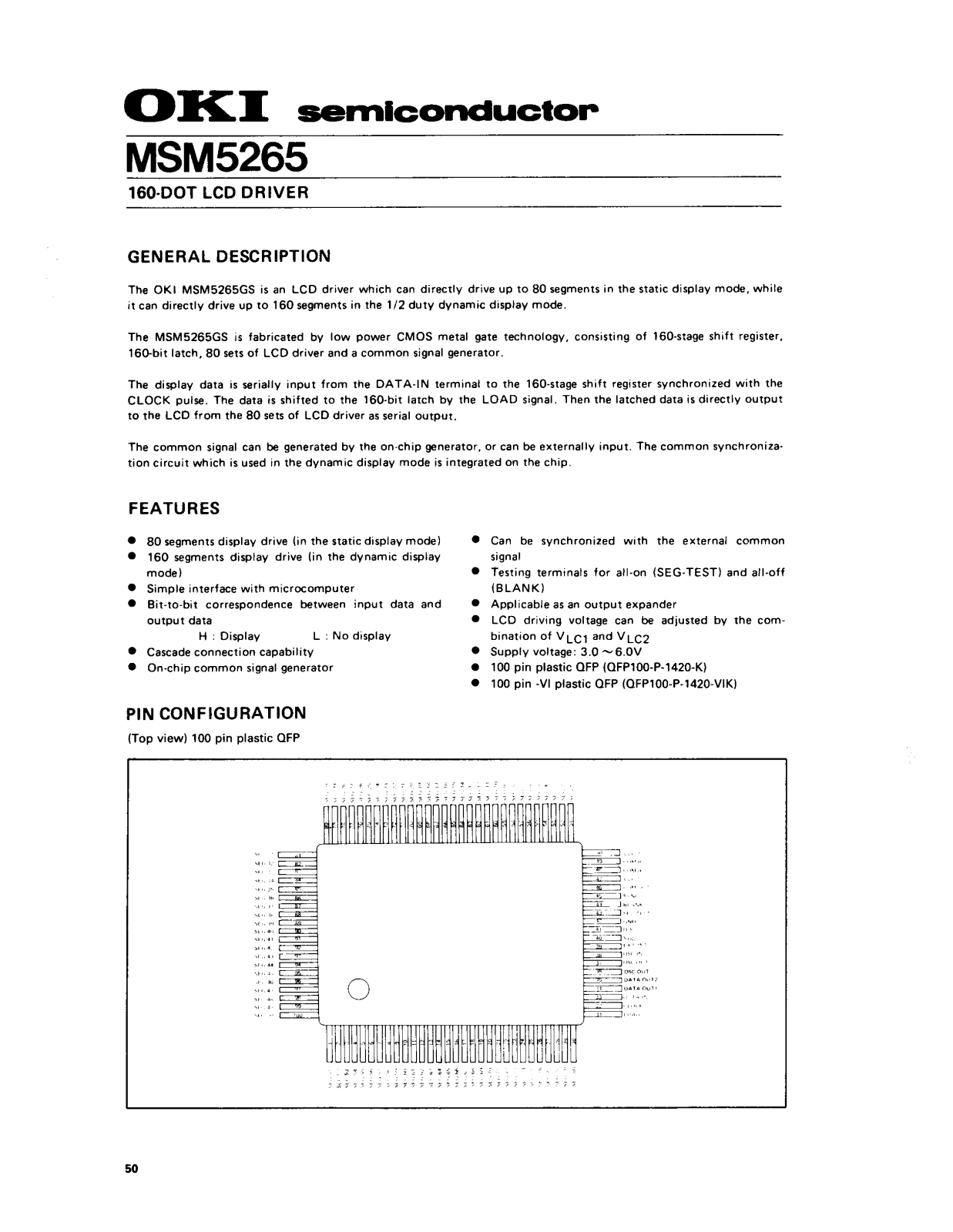 OKI MSM5265 Datasheet