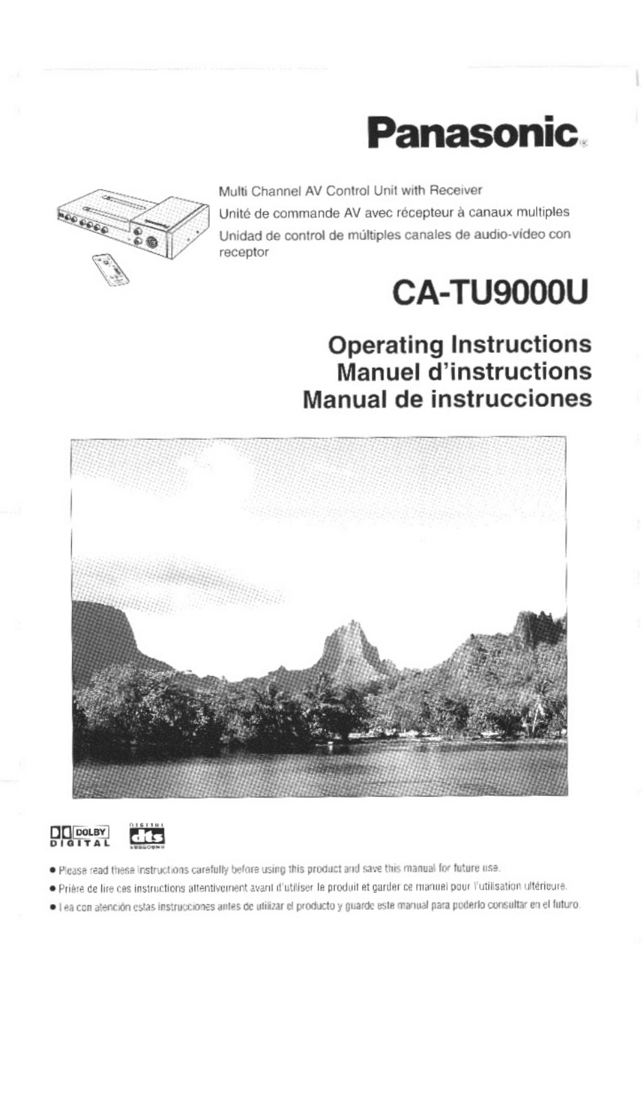 Panasonic ca-tu9000u Operation Manual