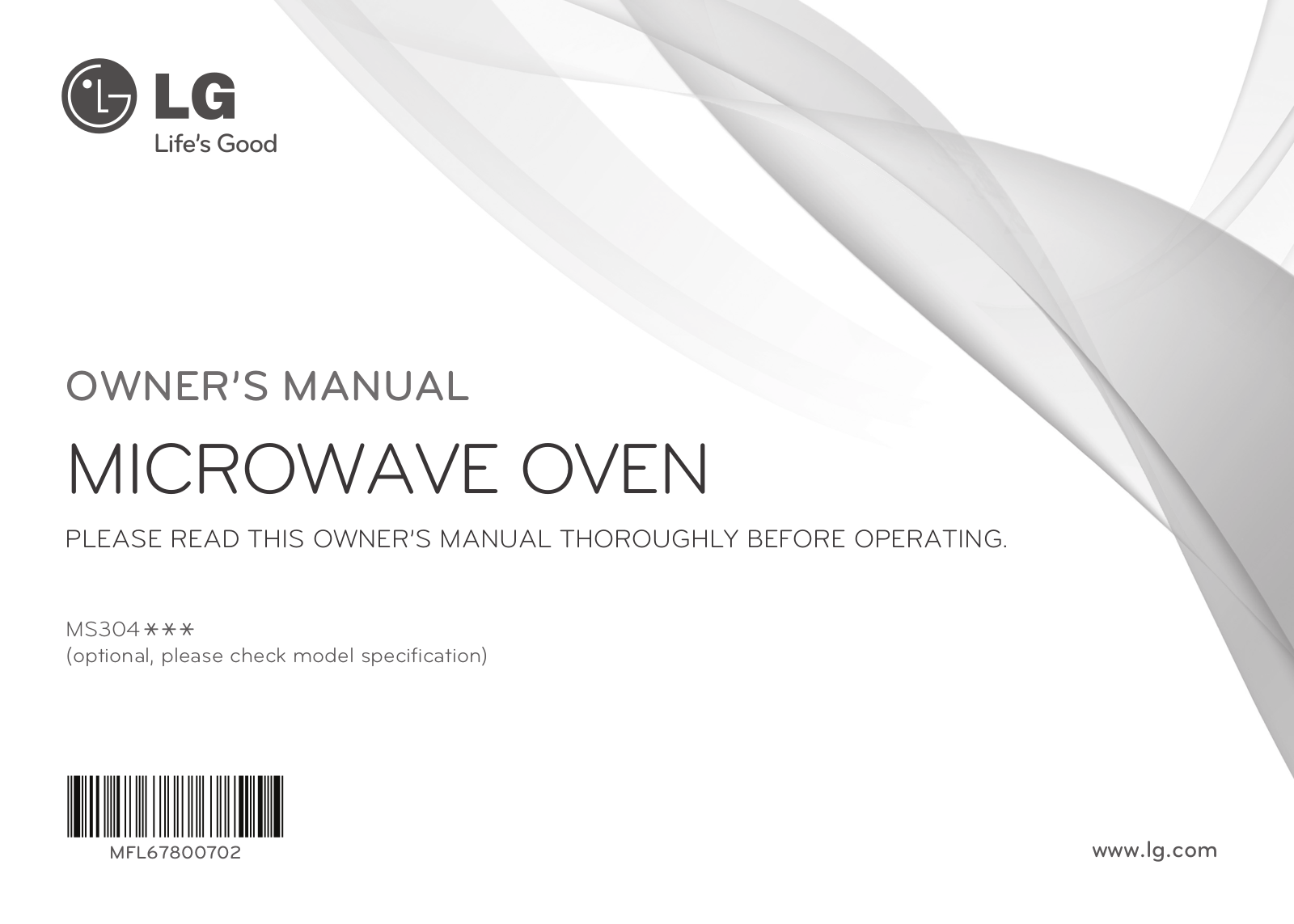 LG MS3042GM Owner’s Manual