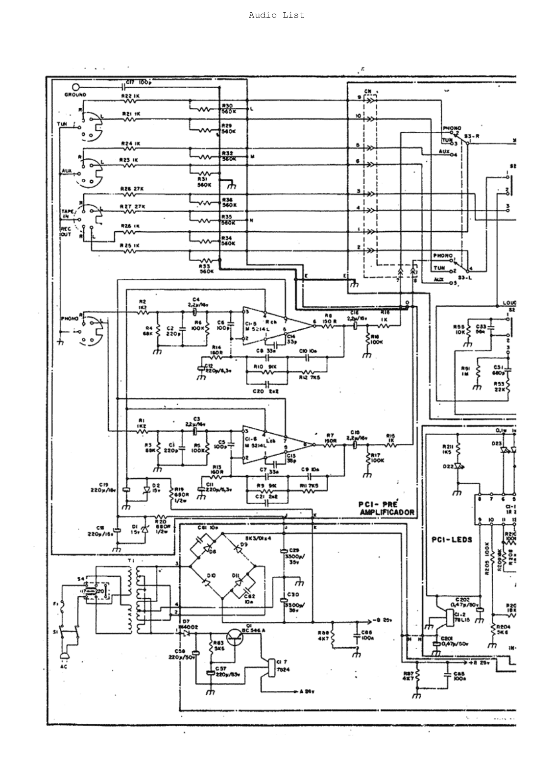 Aiko PA3000 Schematic