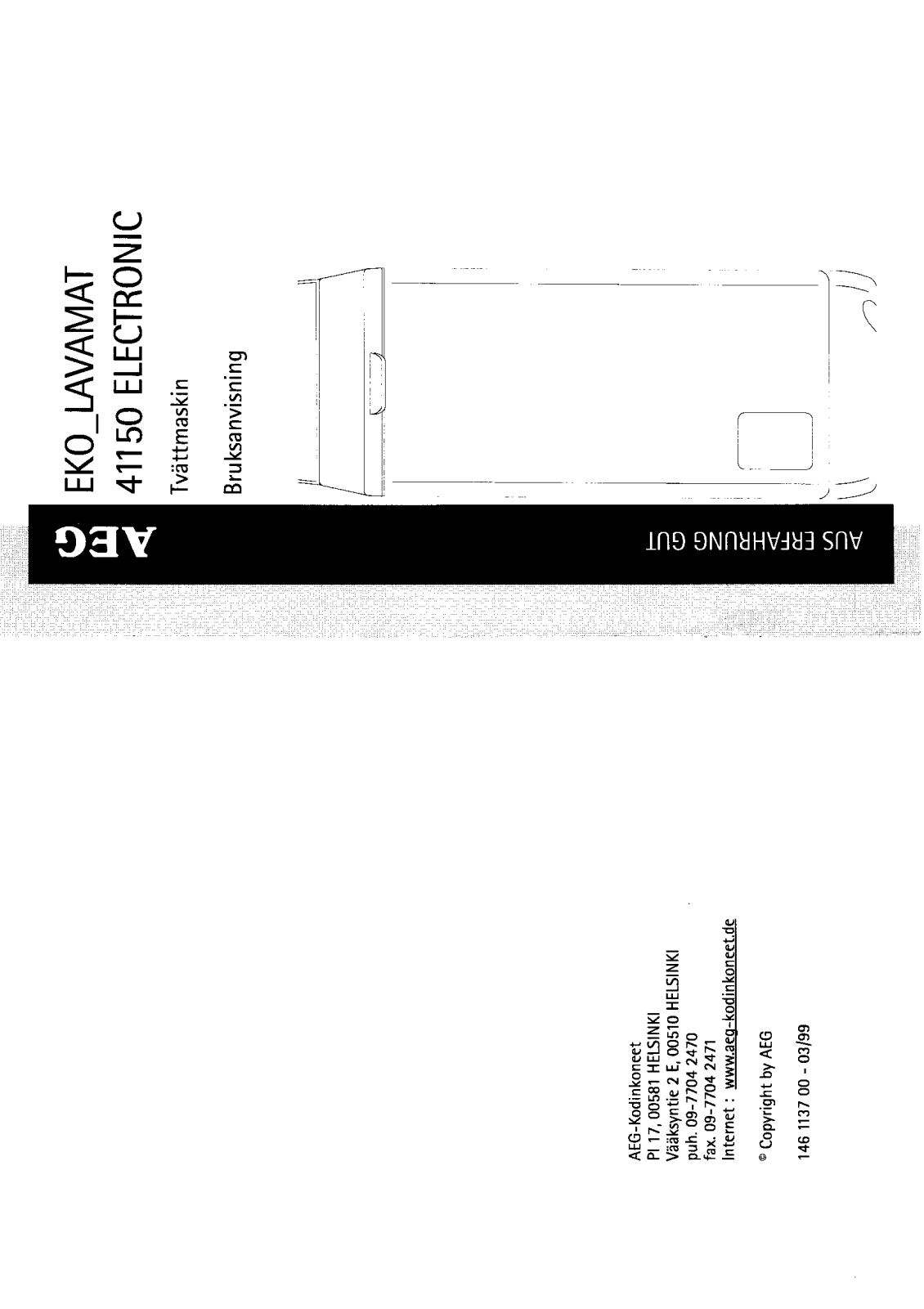AEG LAV41150 User Manual