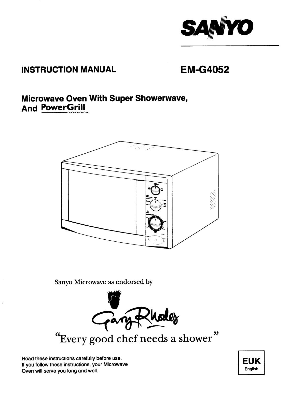 Sanyo EM-G4052 Instruction Manual