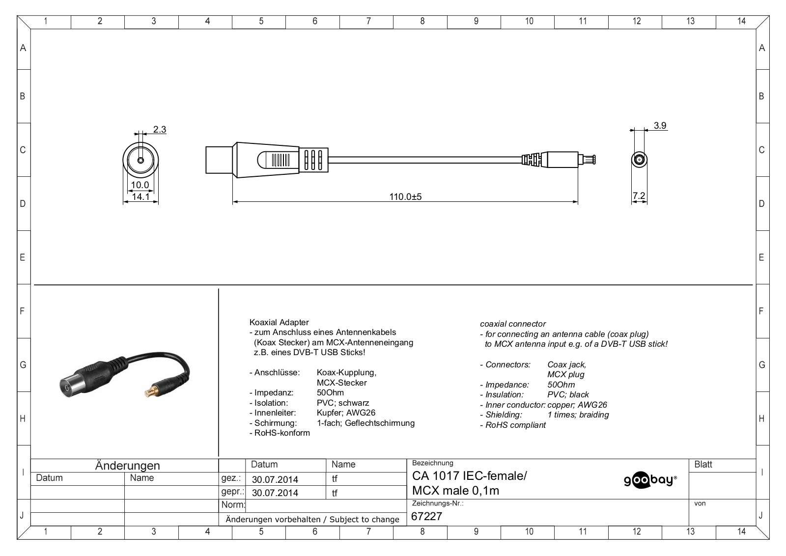 GOOBAY 67227 Datasheet - ManualMachine.com