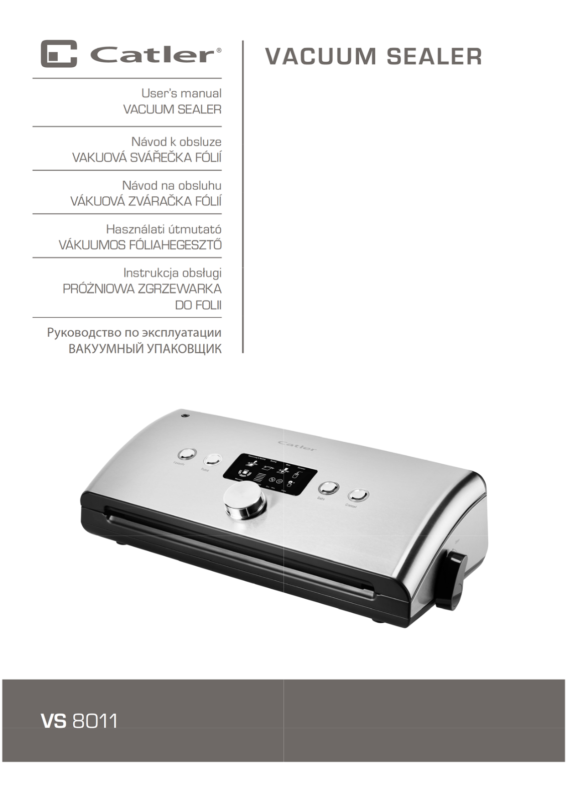CATLER VS 8011 User guide - ManualMachine.com