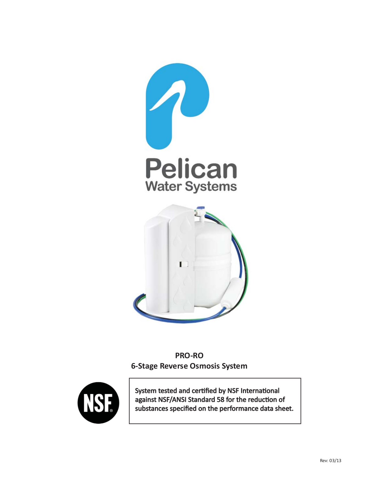 Pelican PRO-RO User Manual