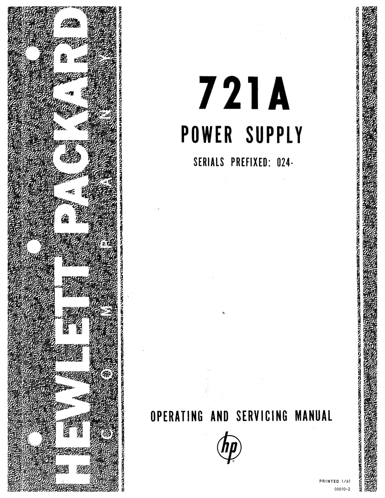 HP (Hewlett-Packard) 721A User Manual