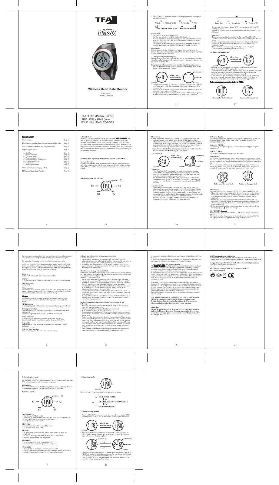 TFA HiTrax Limit User Manual