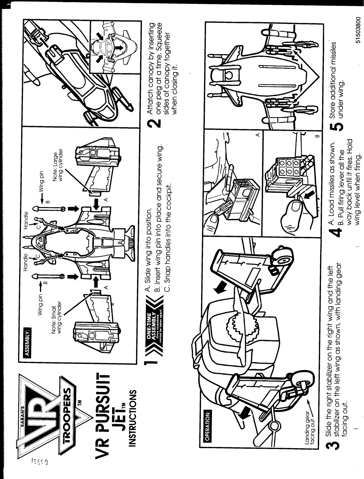 Hasbro VR PURSUIT JET User Manual