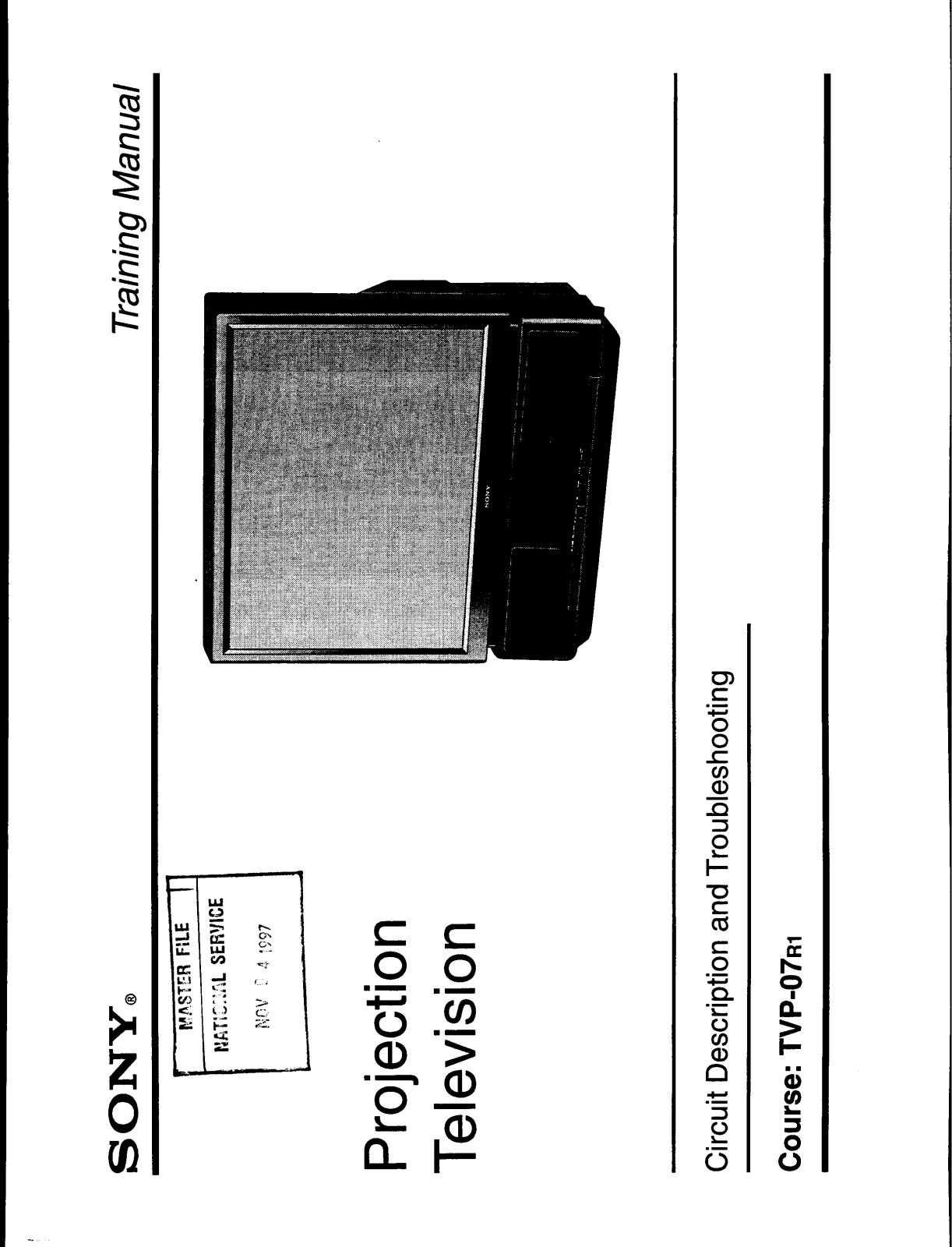 SONY KP-46C36, KP-48S35, KP-53S35, KP-61S35 Service Manual