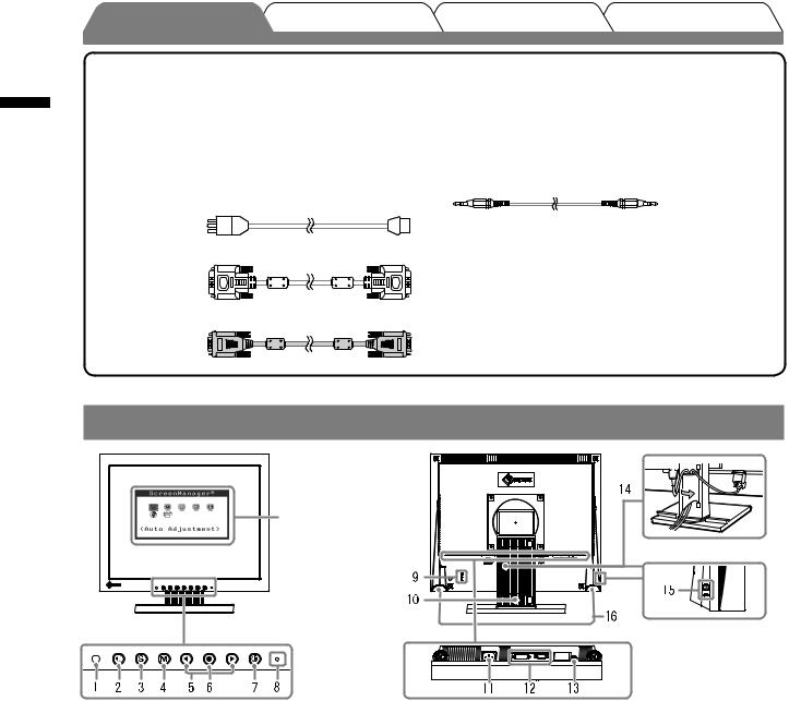 Eizo FLEXSCAN S1501 Setup manual