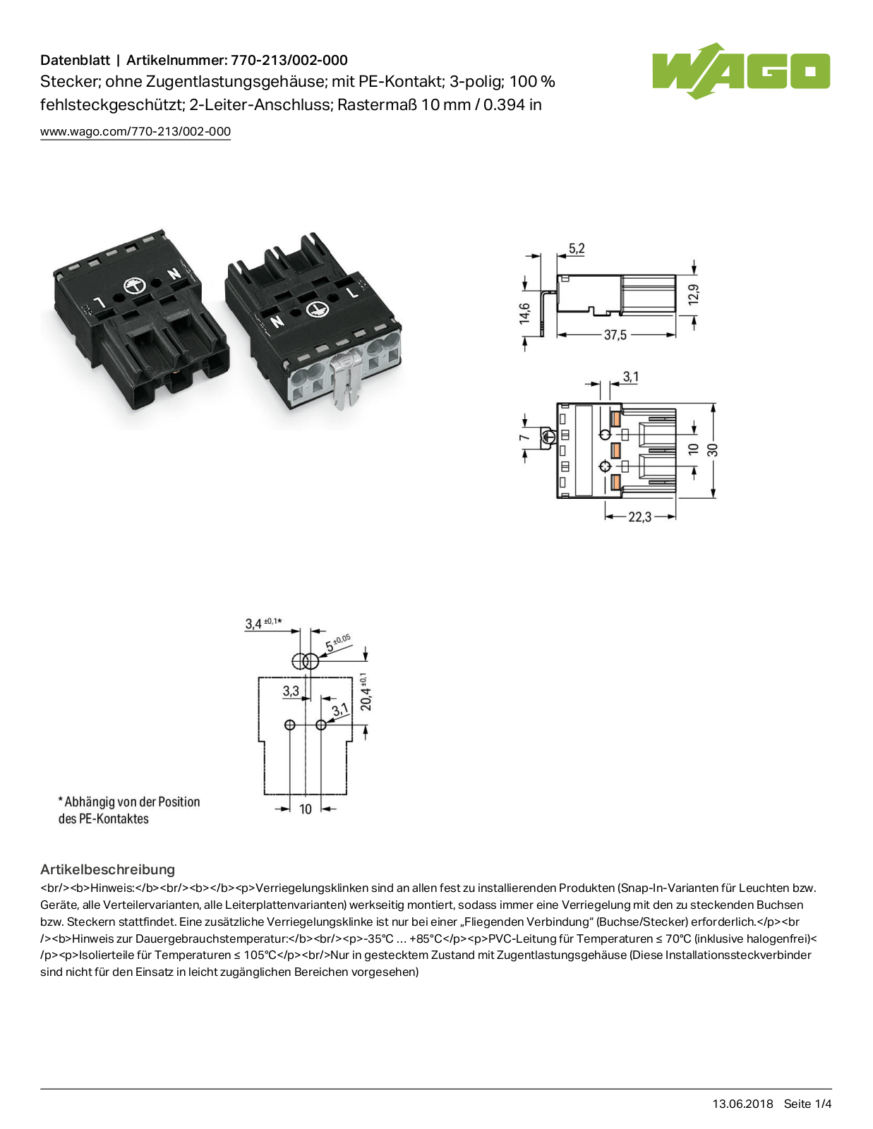 WAGO 770-213-002 Datasheet - ManualMachine.com