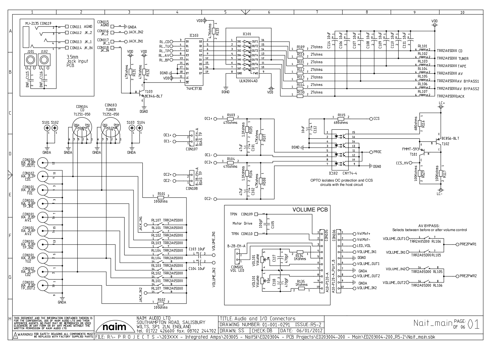 Naim Nait 5i Schematic