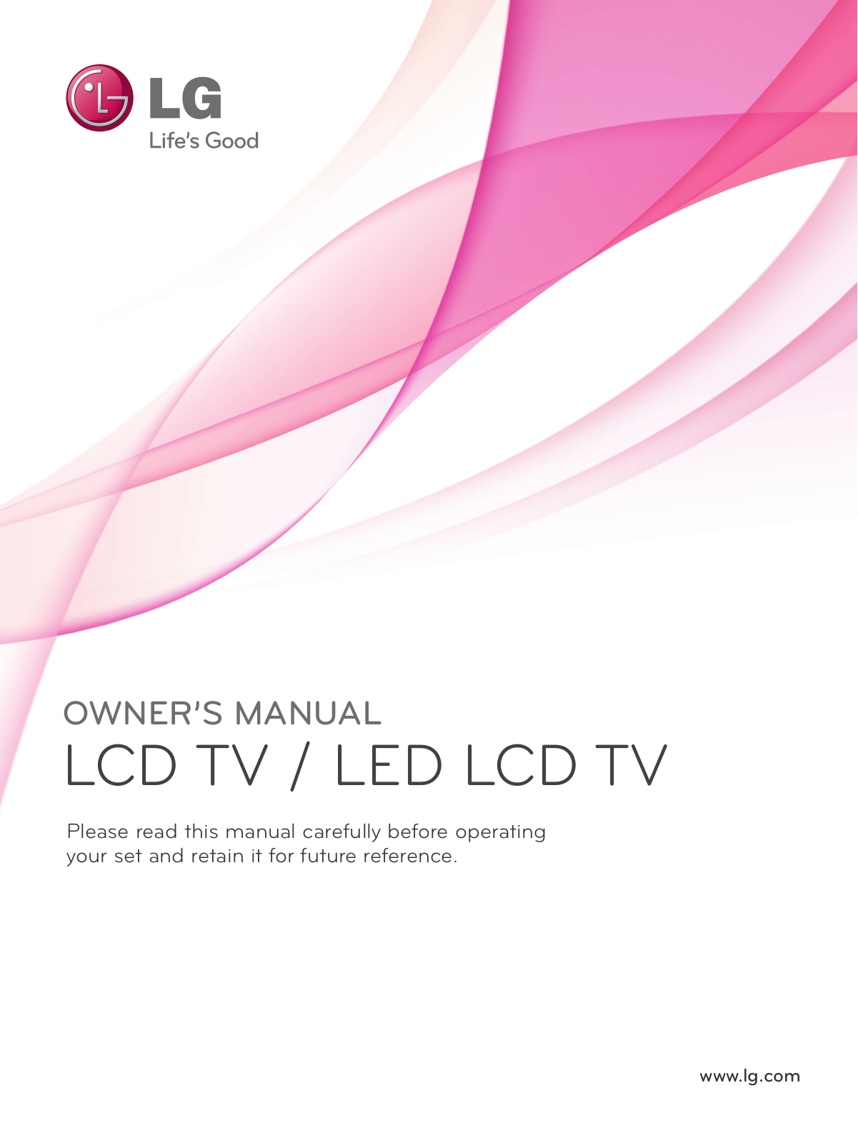 LG 26LV2130, 42LK410, 32LK410, 26LK311, 22LK310 Owner’s Manual