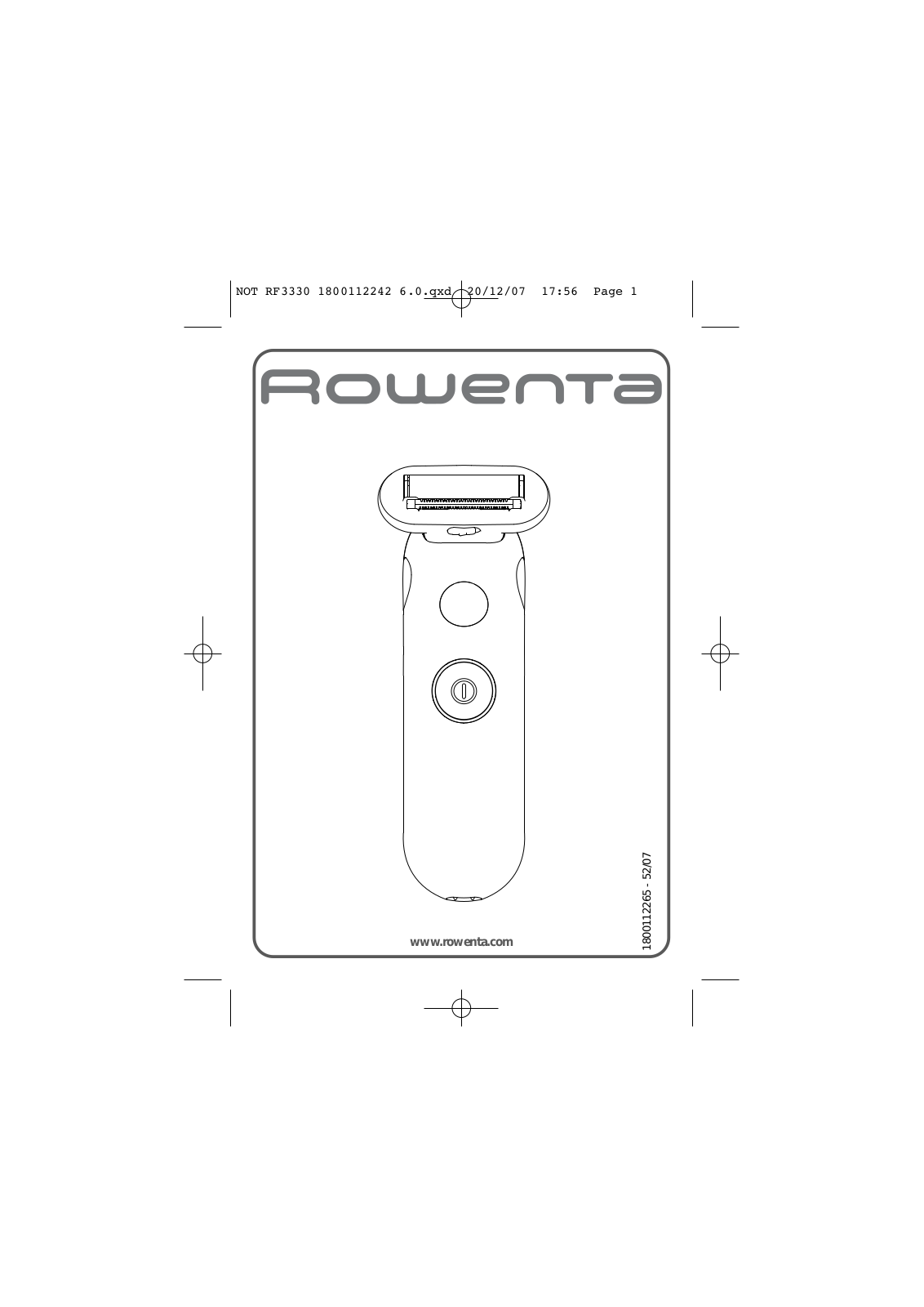 ROWENTA RF3330 User Manual