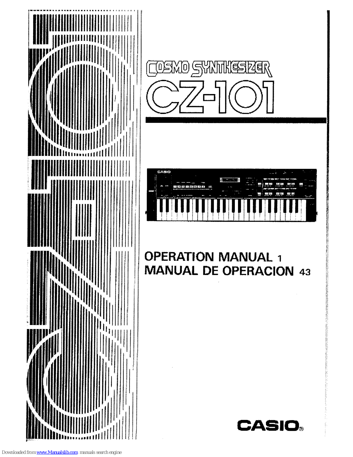 Casio CZ-101 Cosmo Operation Manual