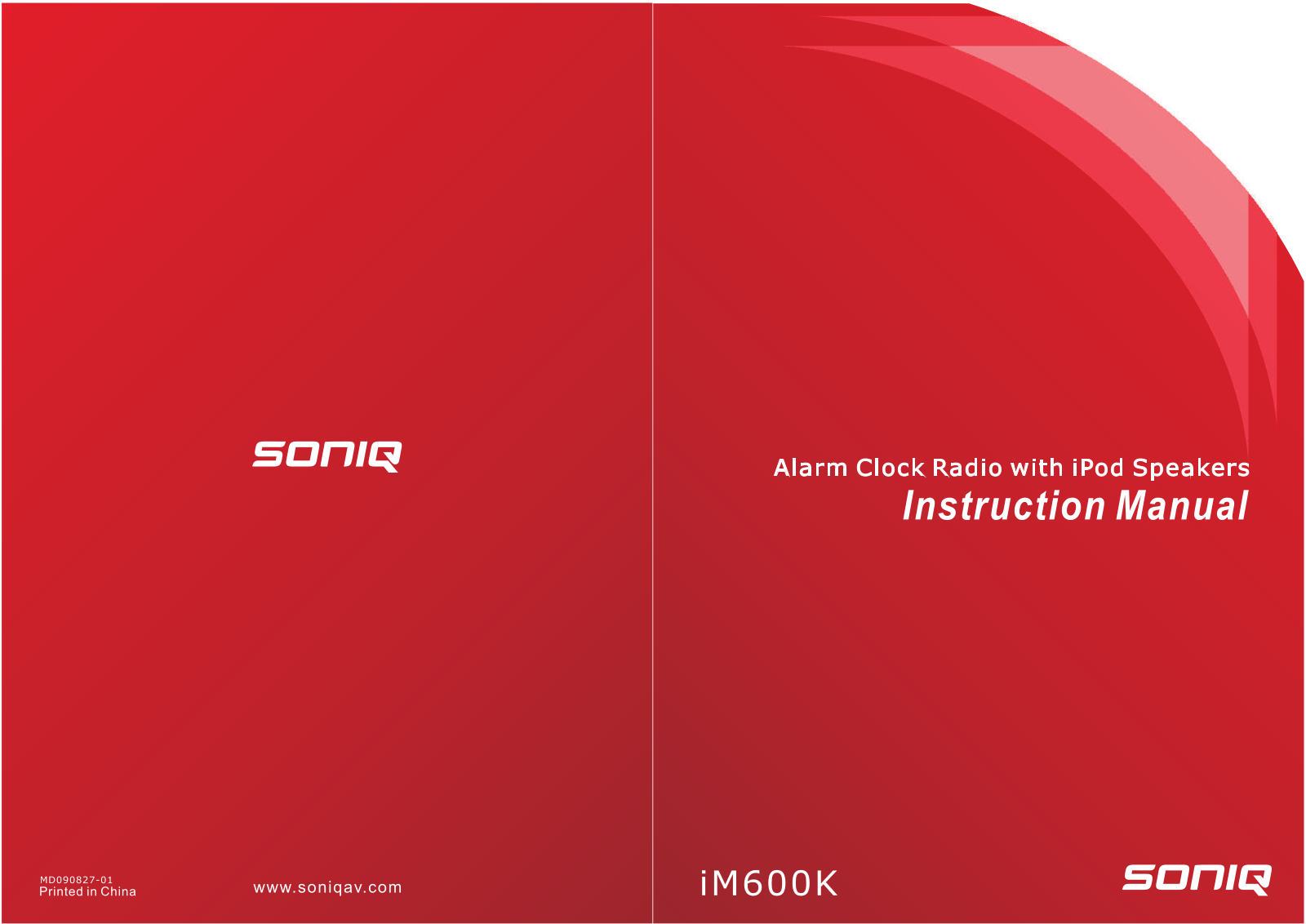 SONIQ iM600K Instruction