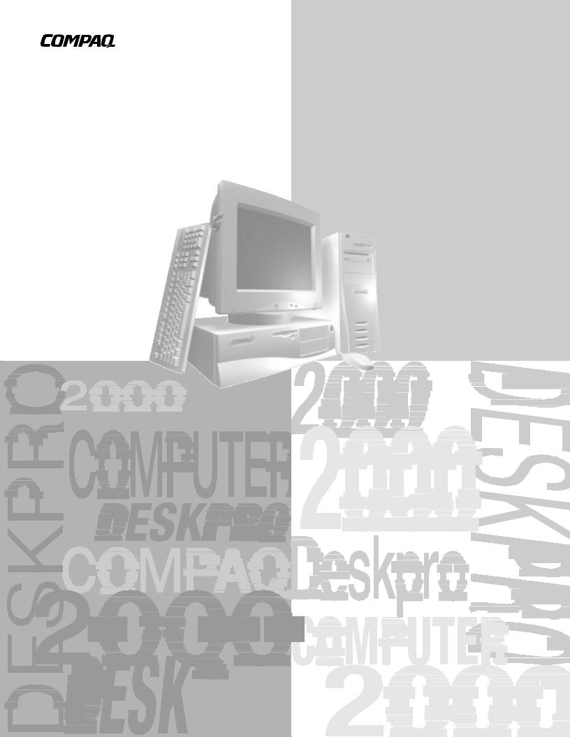 Compaq Deskpro 2000 User Manual