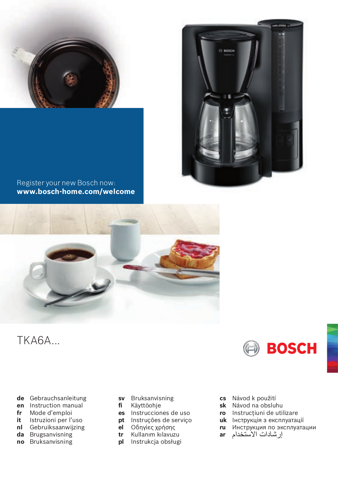 Bosch TKA6A User Guide