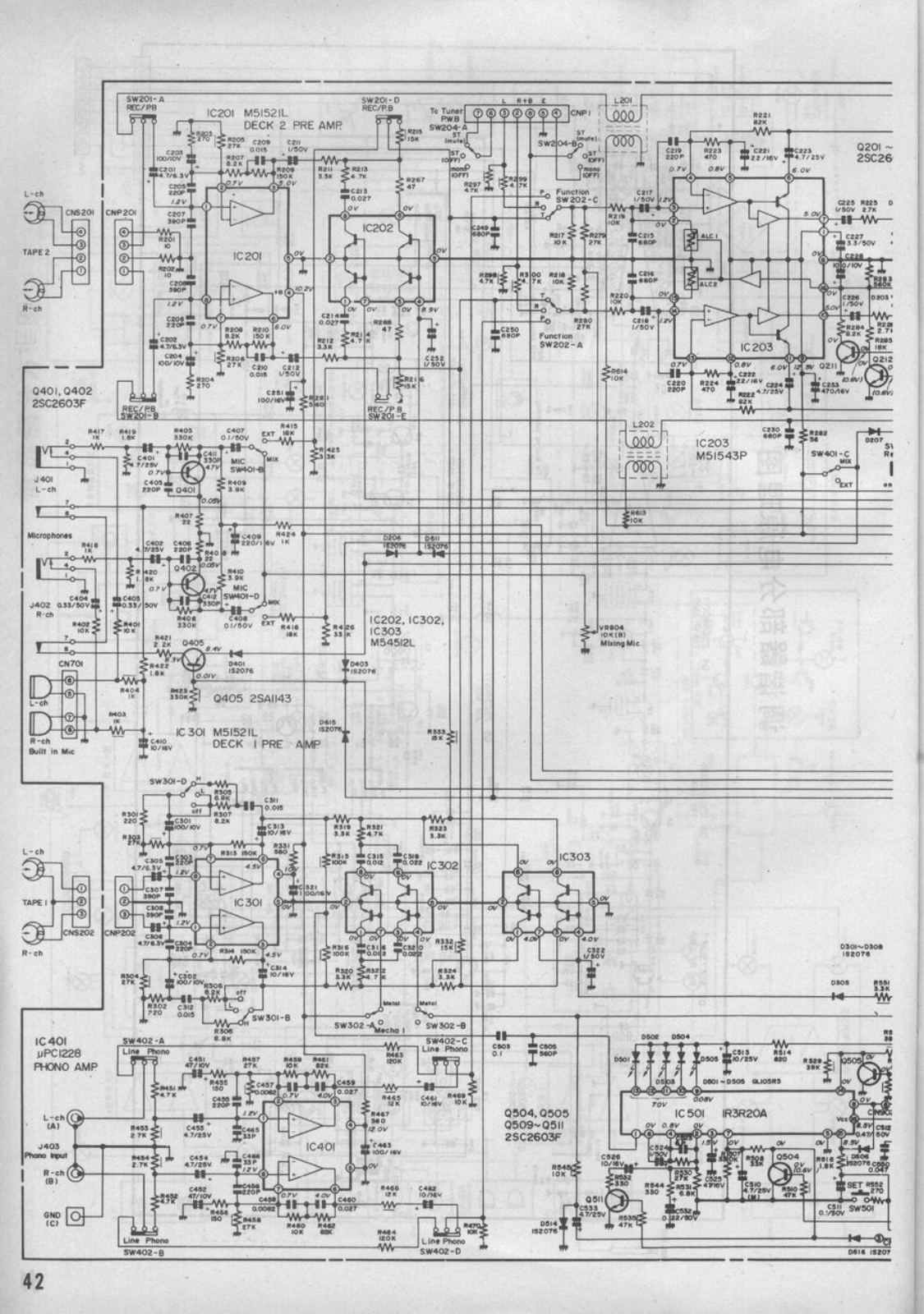 Sharp GF-575 Schematic