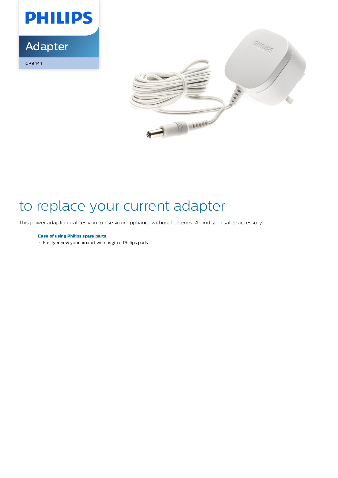 Philips CP9444/01 leaflet - ManualMachine.com