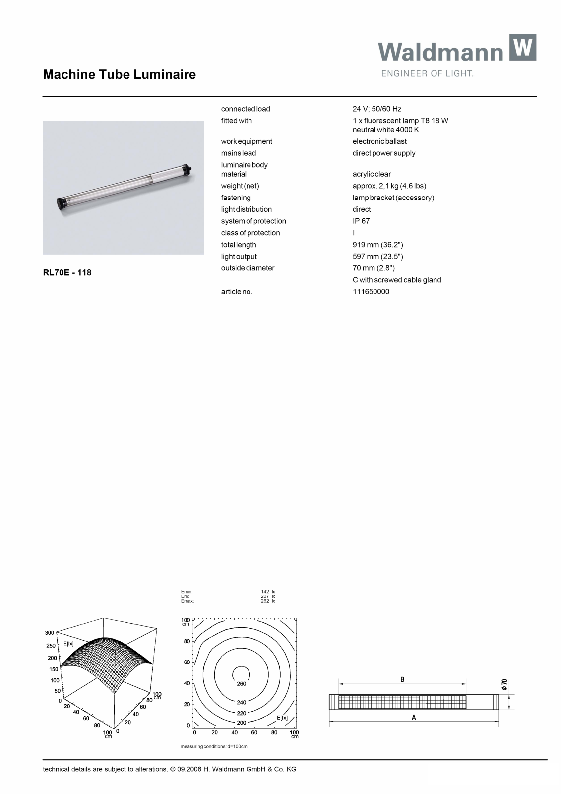 Waldmann 111650000 Information guide