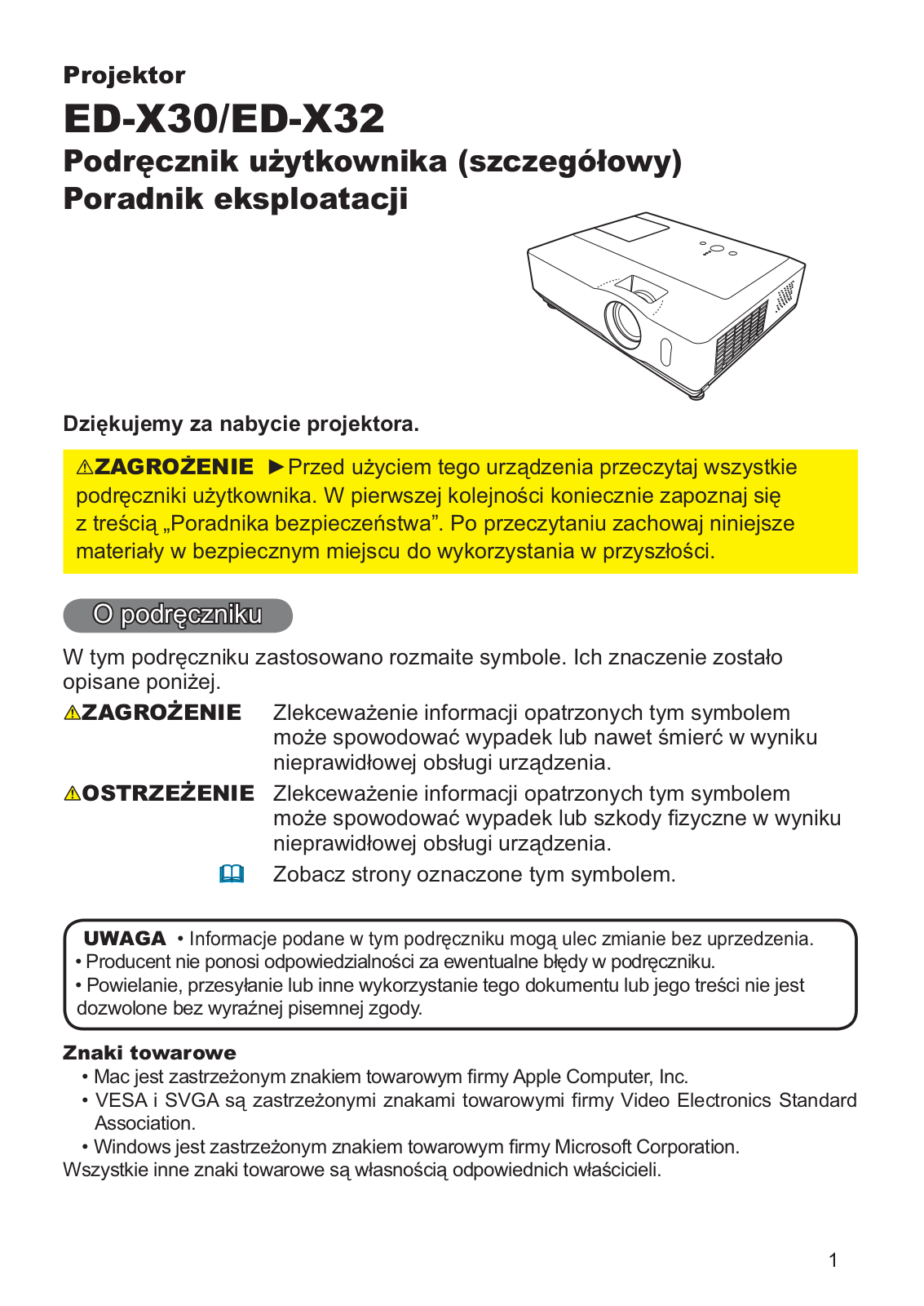 Hitachi ED-X32EP, ED-X30EP User Manual