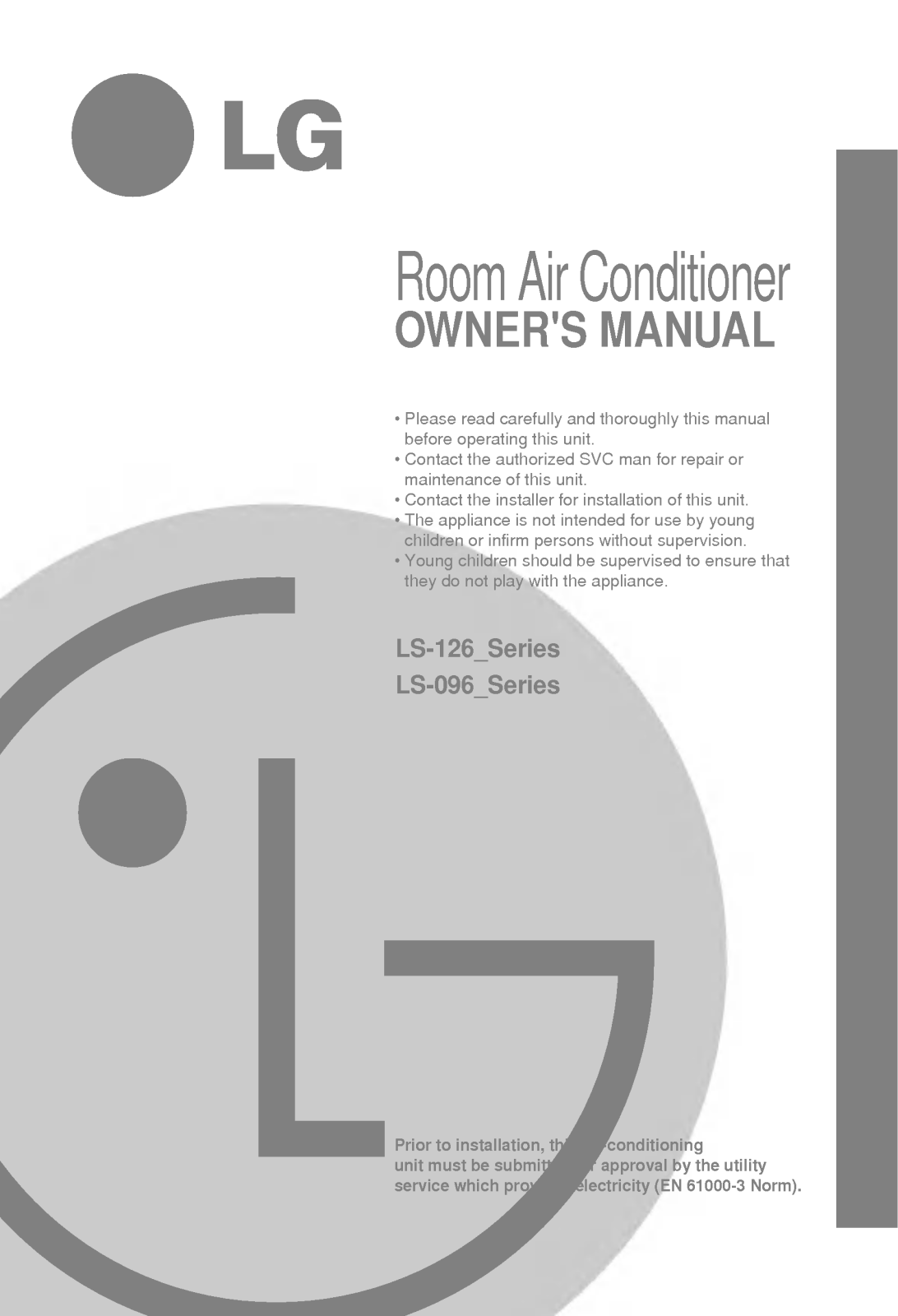 LG LSNP1260BM User manual