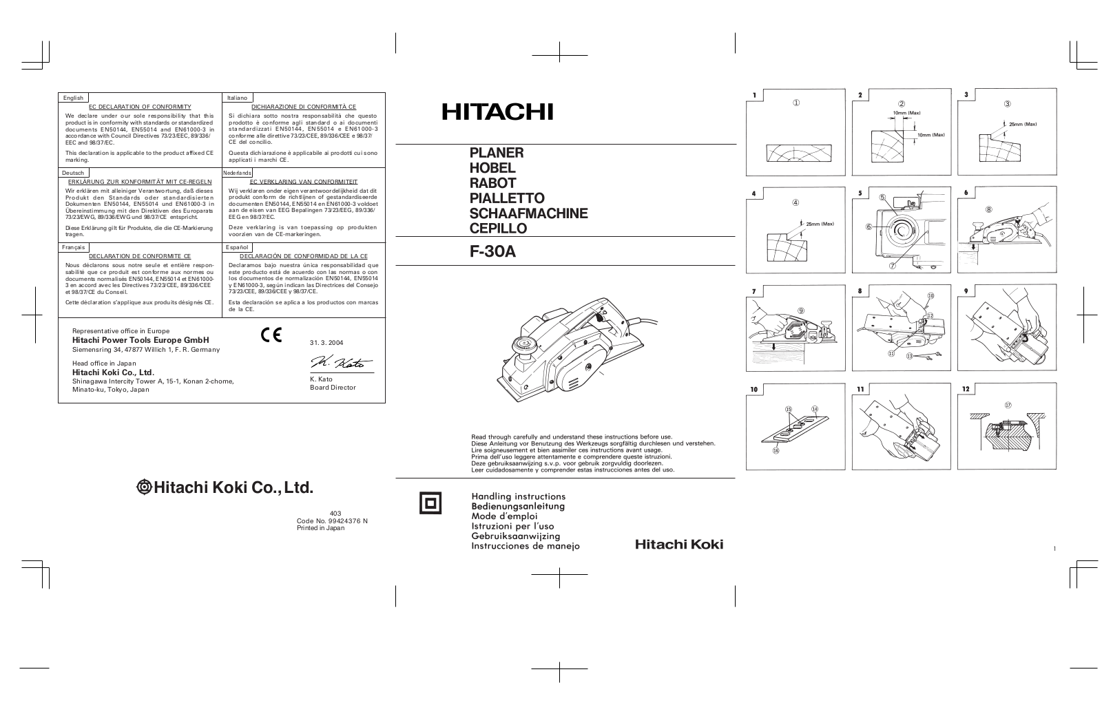 HITACHI F30A User Manual