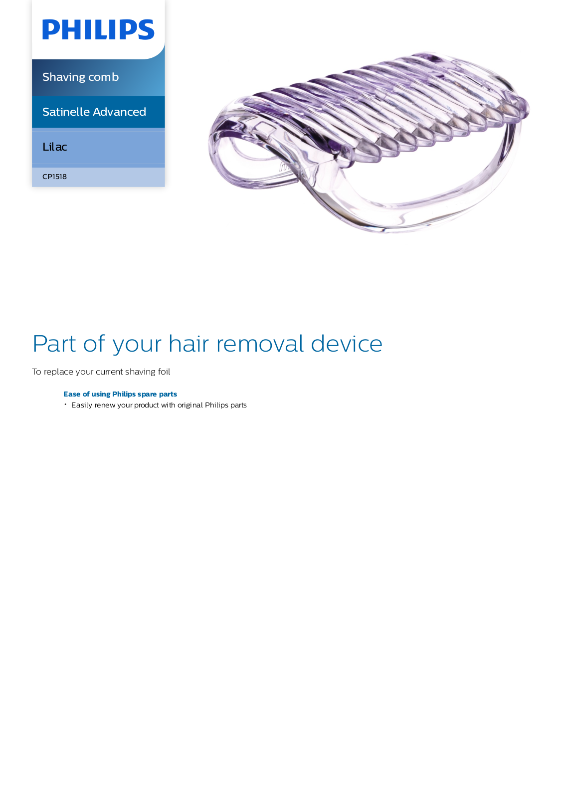 Philips CP1518/01 leaflet - ManualMachine.com
