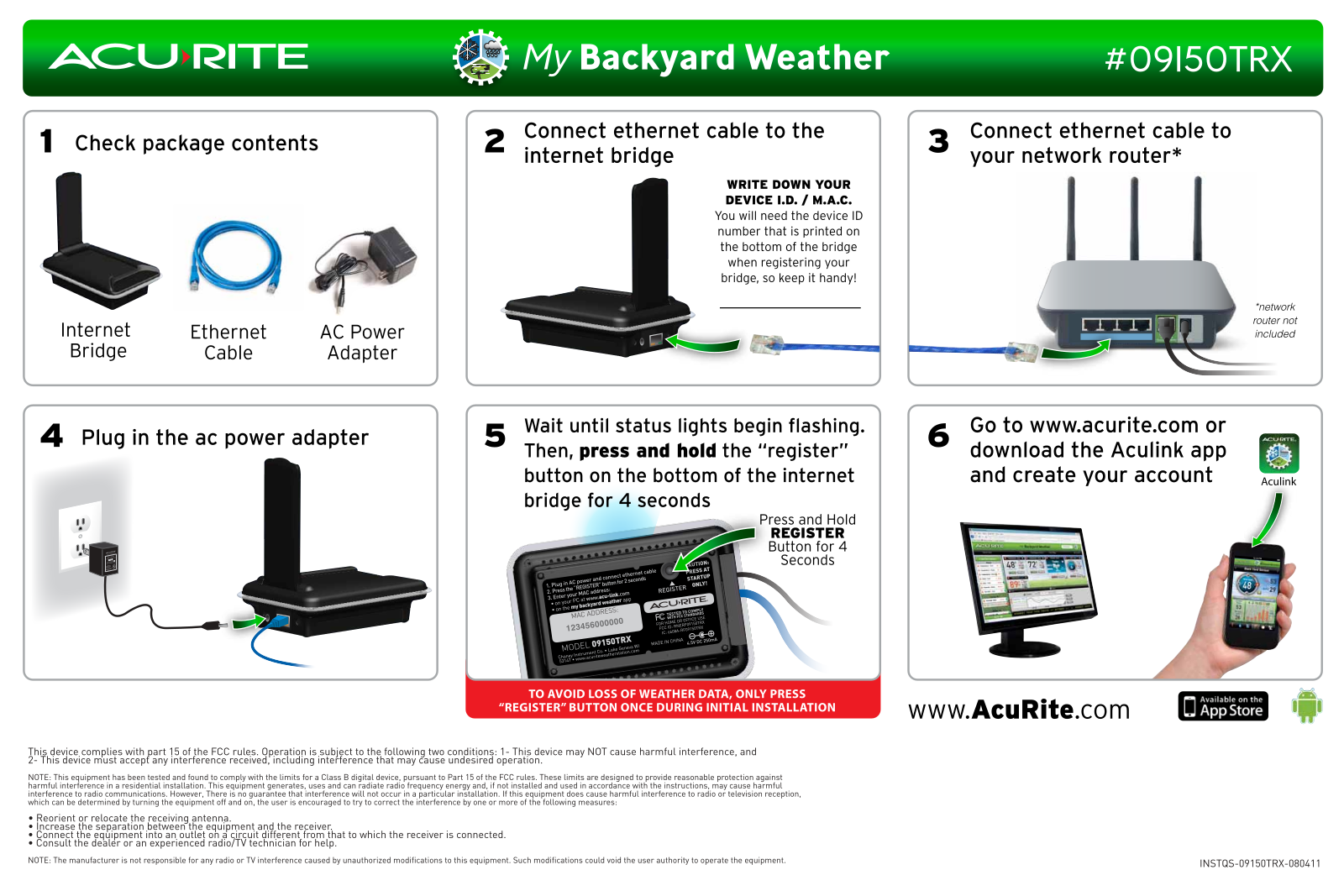 Acu-Rite 09150TRX User Manual