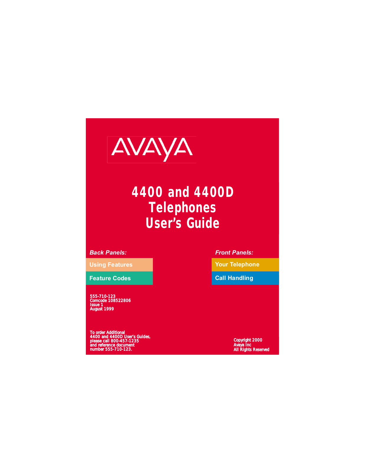 Avaya MERLIN MAGIX 4400D User Manual