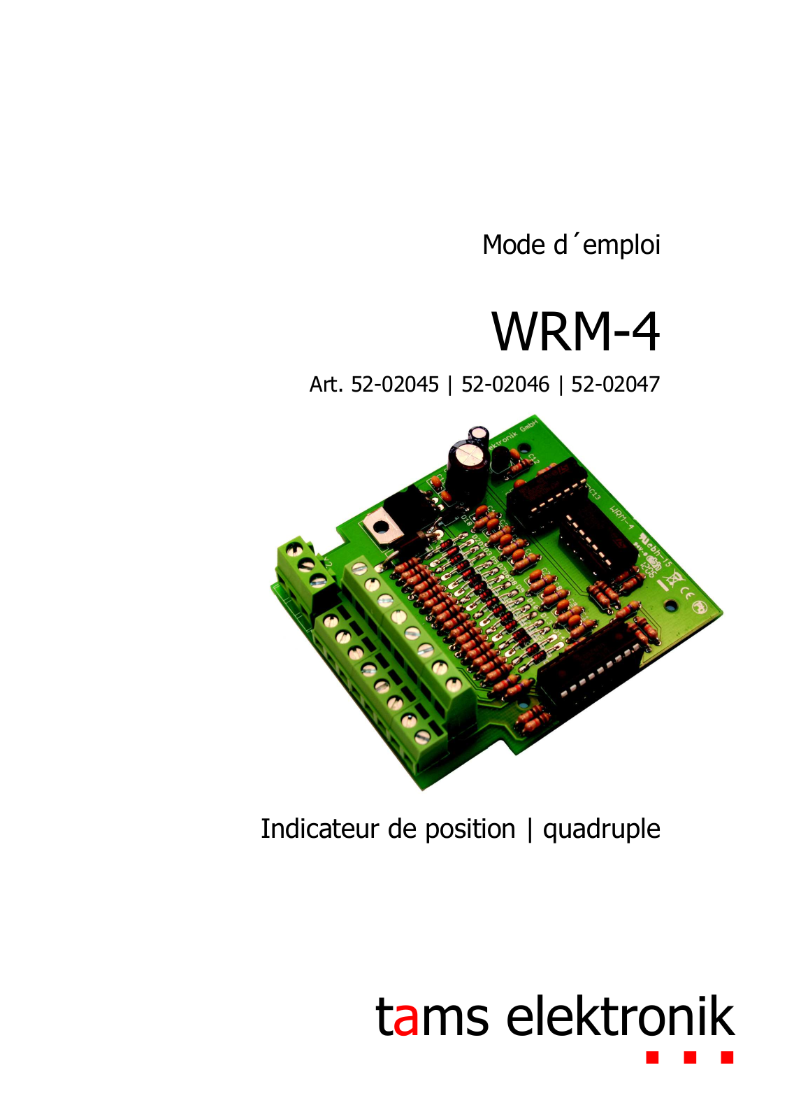 TAMS Elektronik WRM-4 User manual