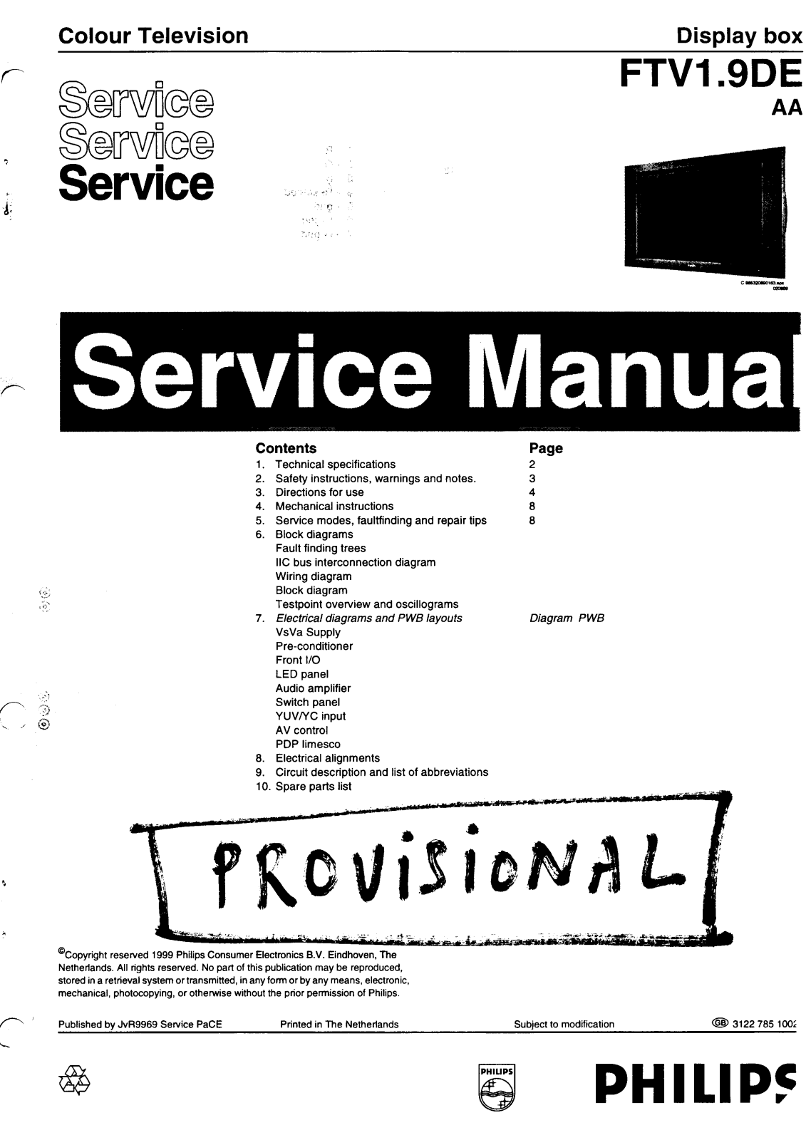 Philips L9.1 Service Manual