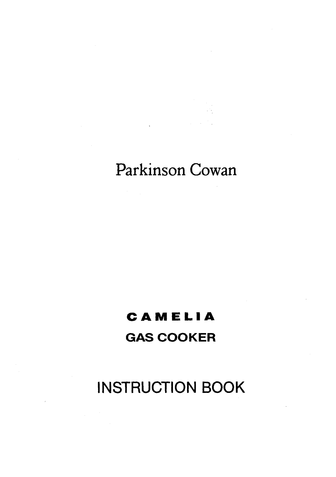 Parkinson Cowan Camelia User Manual