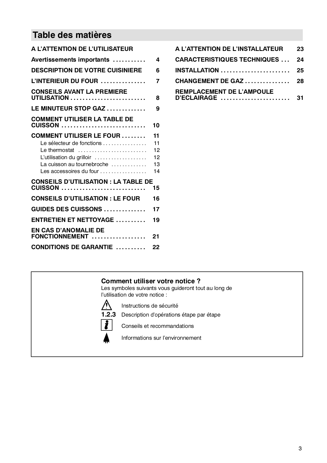 ARTHUR MARTIN GV673MC User Manual