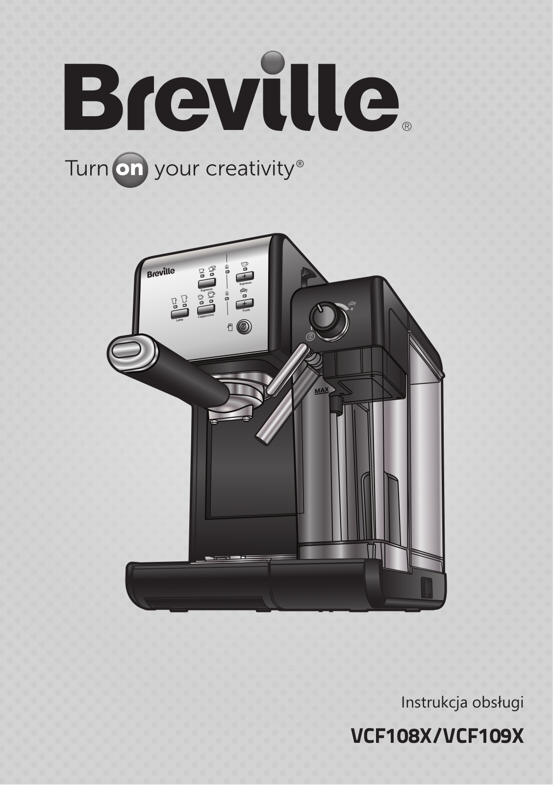 BREVILLE Prima Latte II, VCF108X, VCF109X User guide - ManualMachine.com